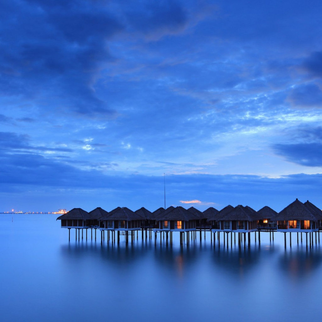 Дома на сваях в Пенанг, Малайзия