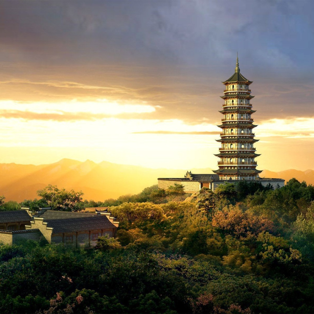 Пагода в юго-восточной Азии
