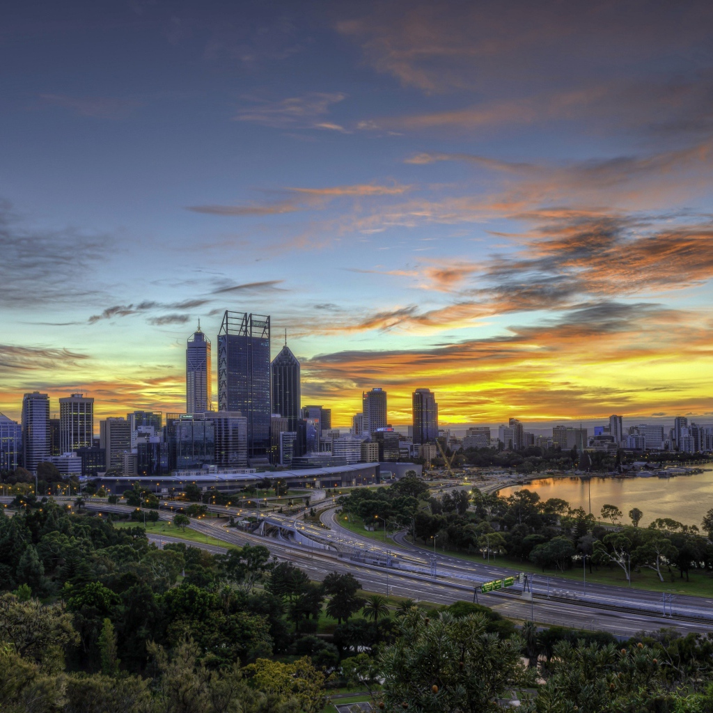 Город Перт в Австралии