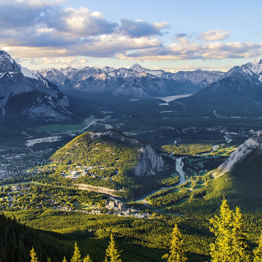 Панорама парка Банф, Канада