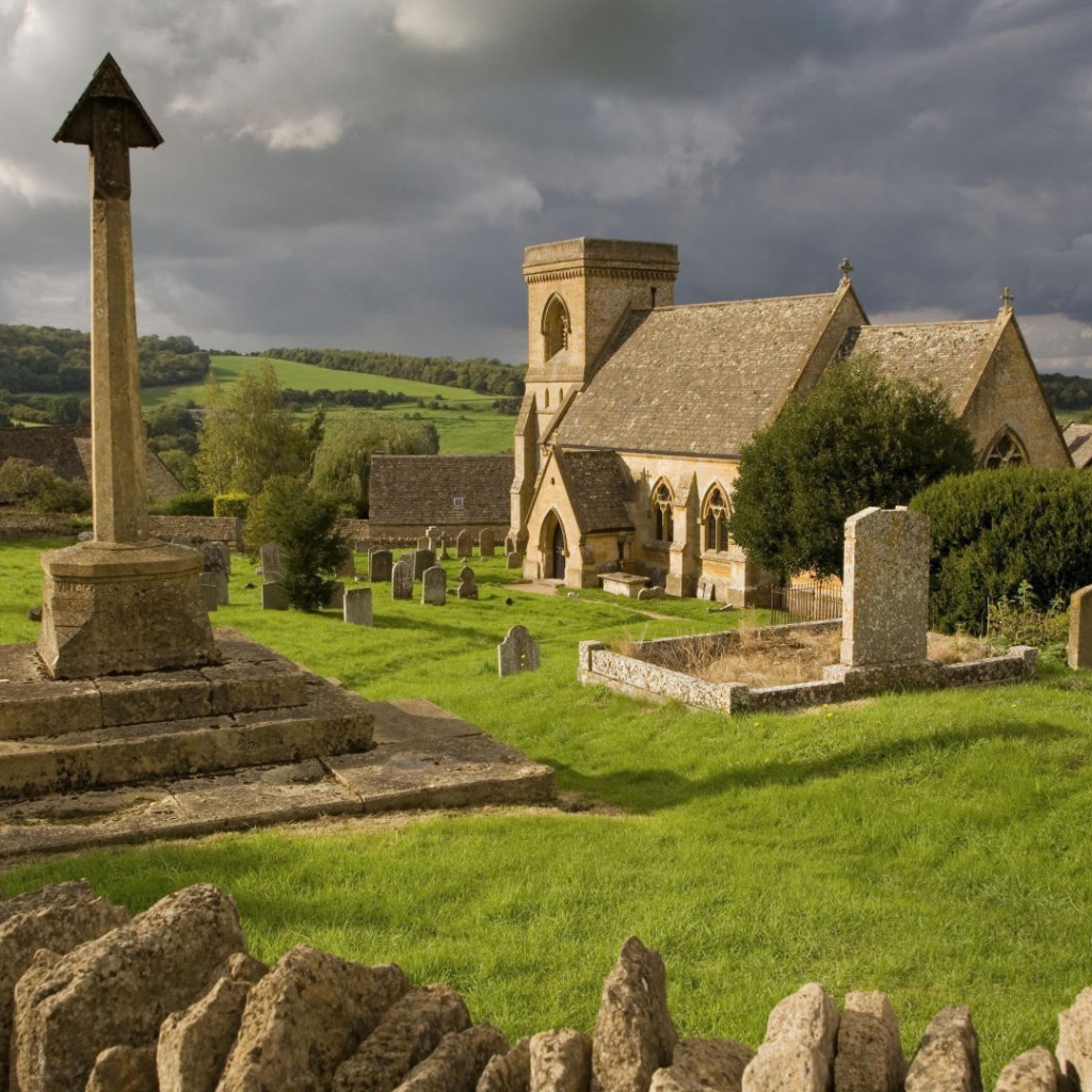 Ancient cemetery in England