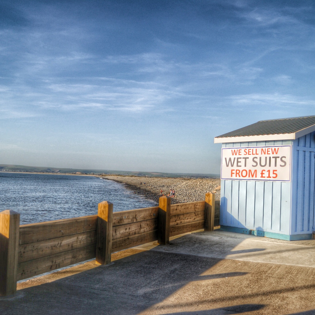 Забор перед пляжем в Англии