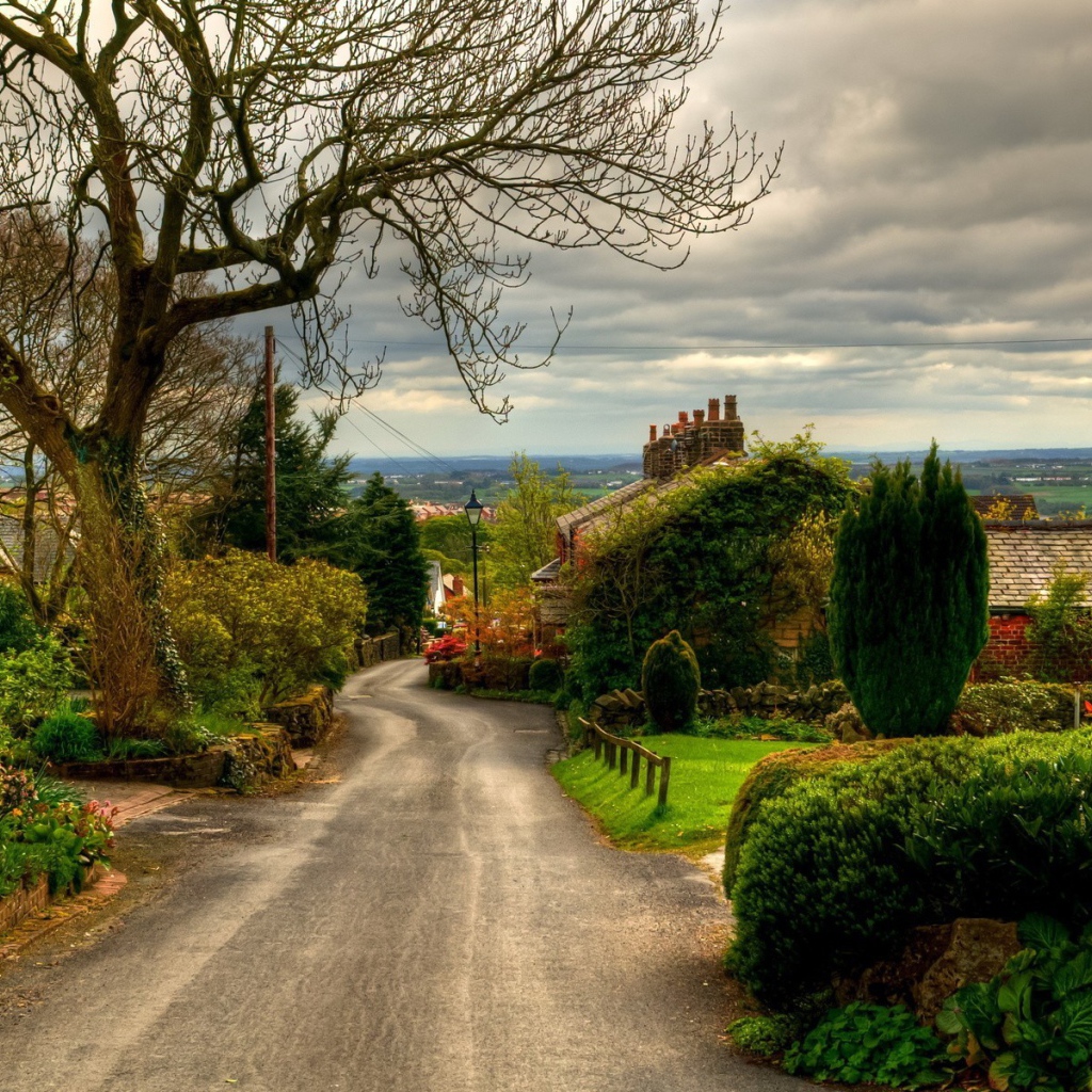 Улица в деревне в Англии