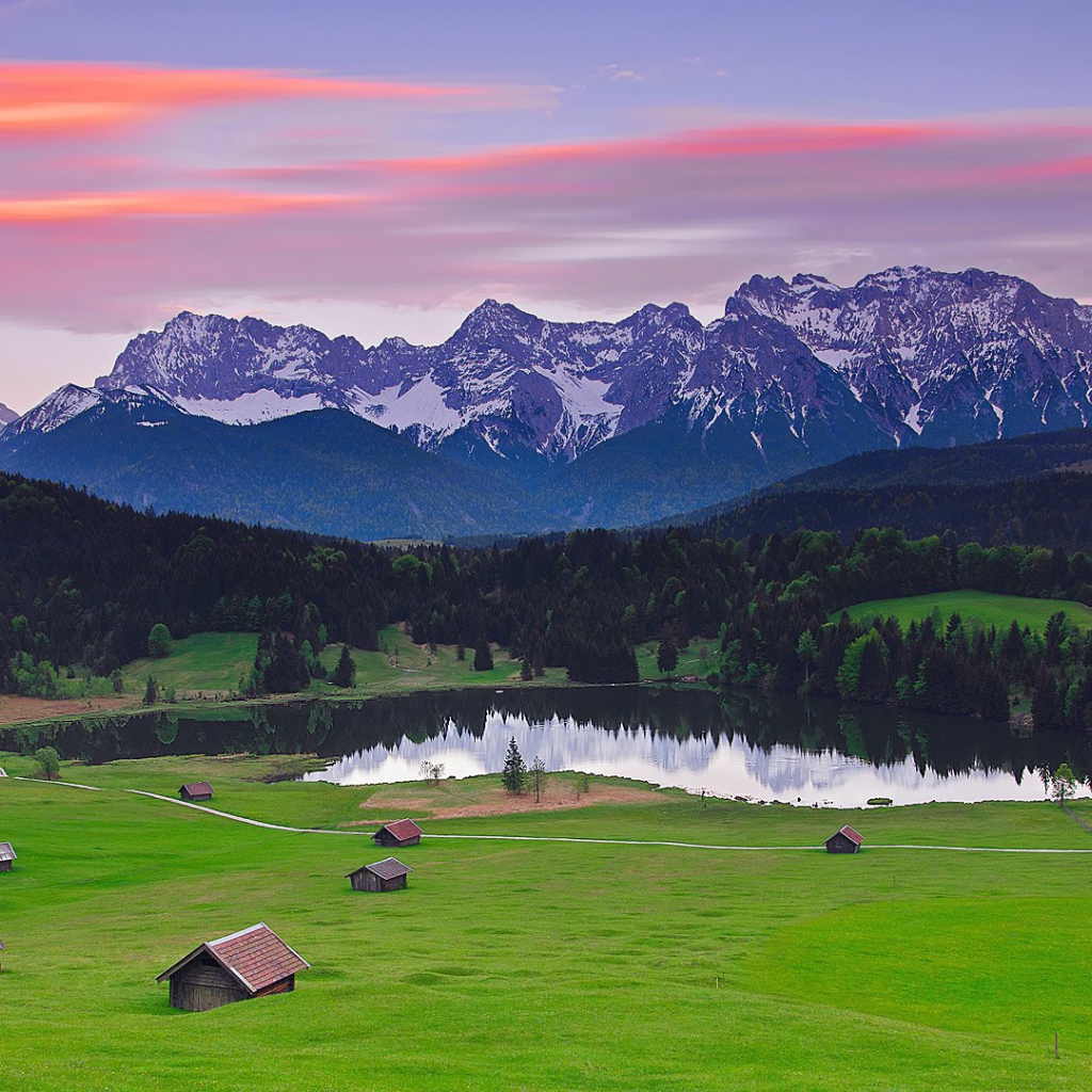 Сказочные Баварские Альпы, Германия.