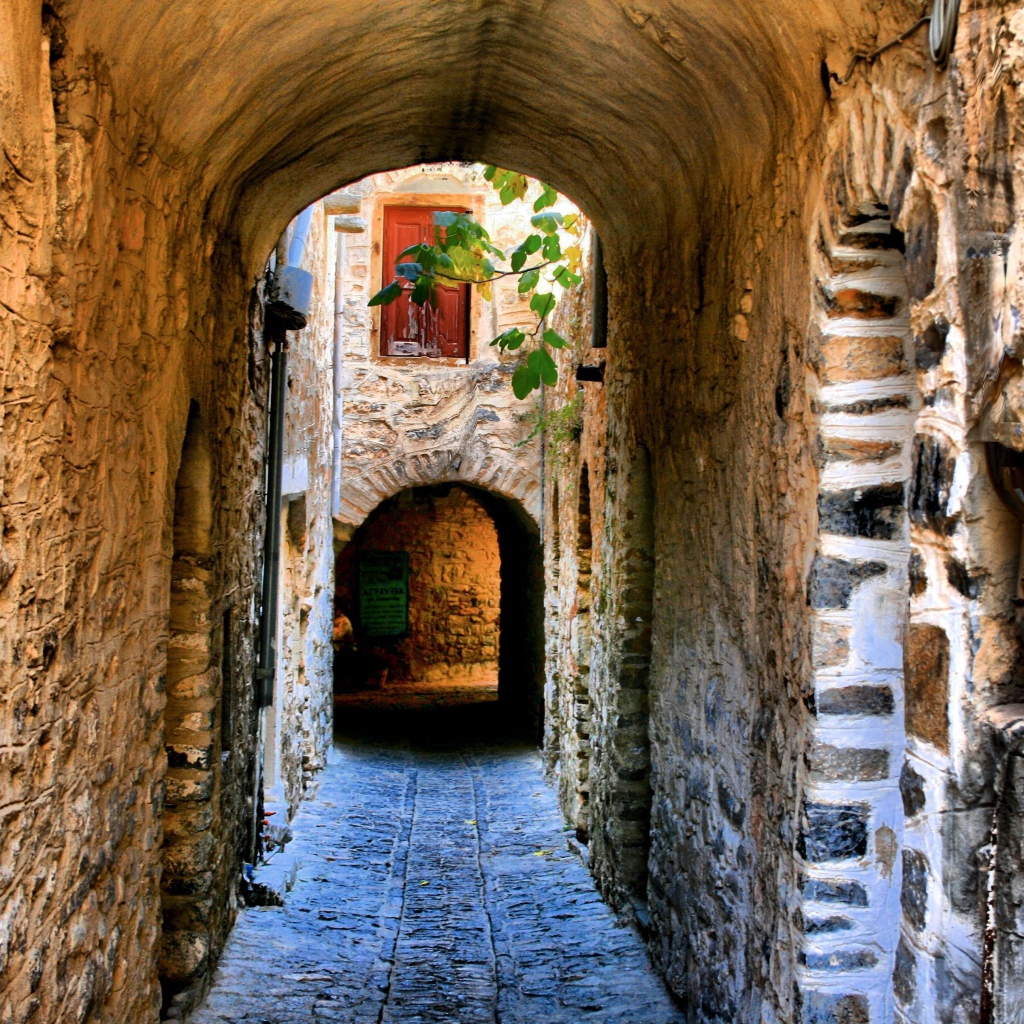 The passage for pedestrians, Chios Greece