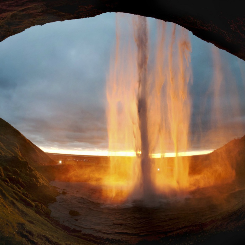 Водопад Селйяландсфосс. Исландия.