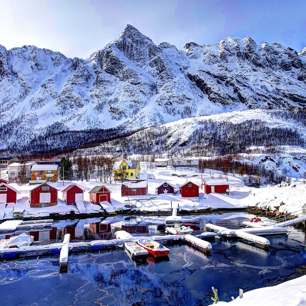 Рыбацкий поселок в Норвегии