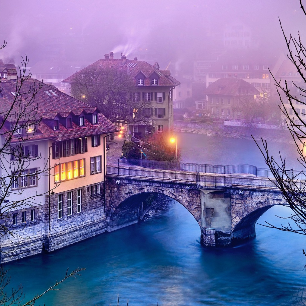 Старинный мост в Берне, Швейцария