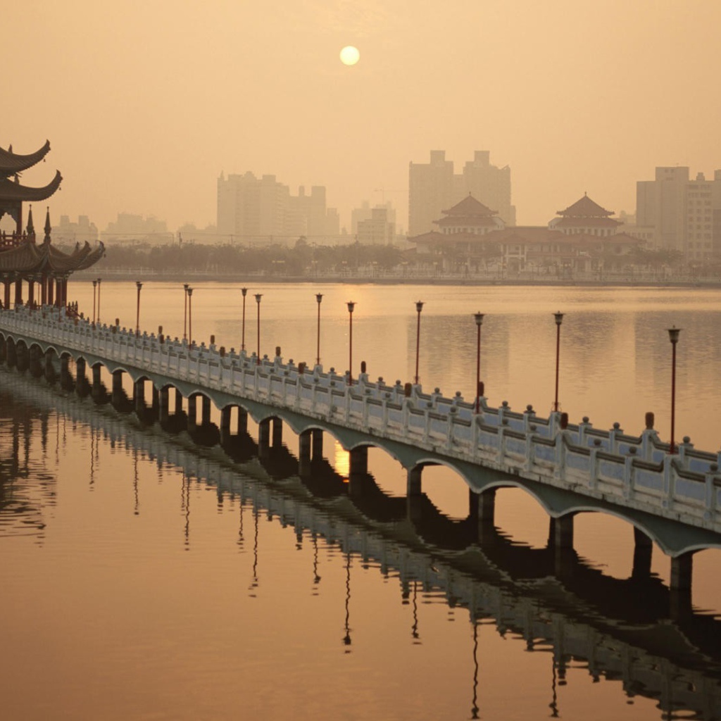 Беседка на воде на Тайване