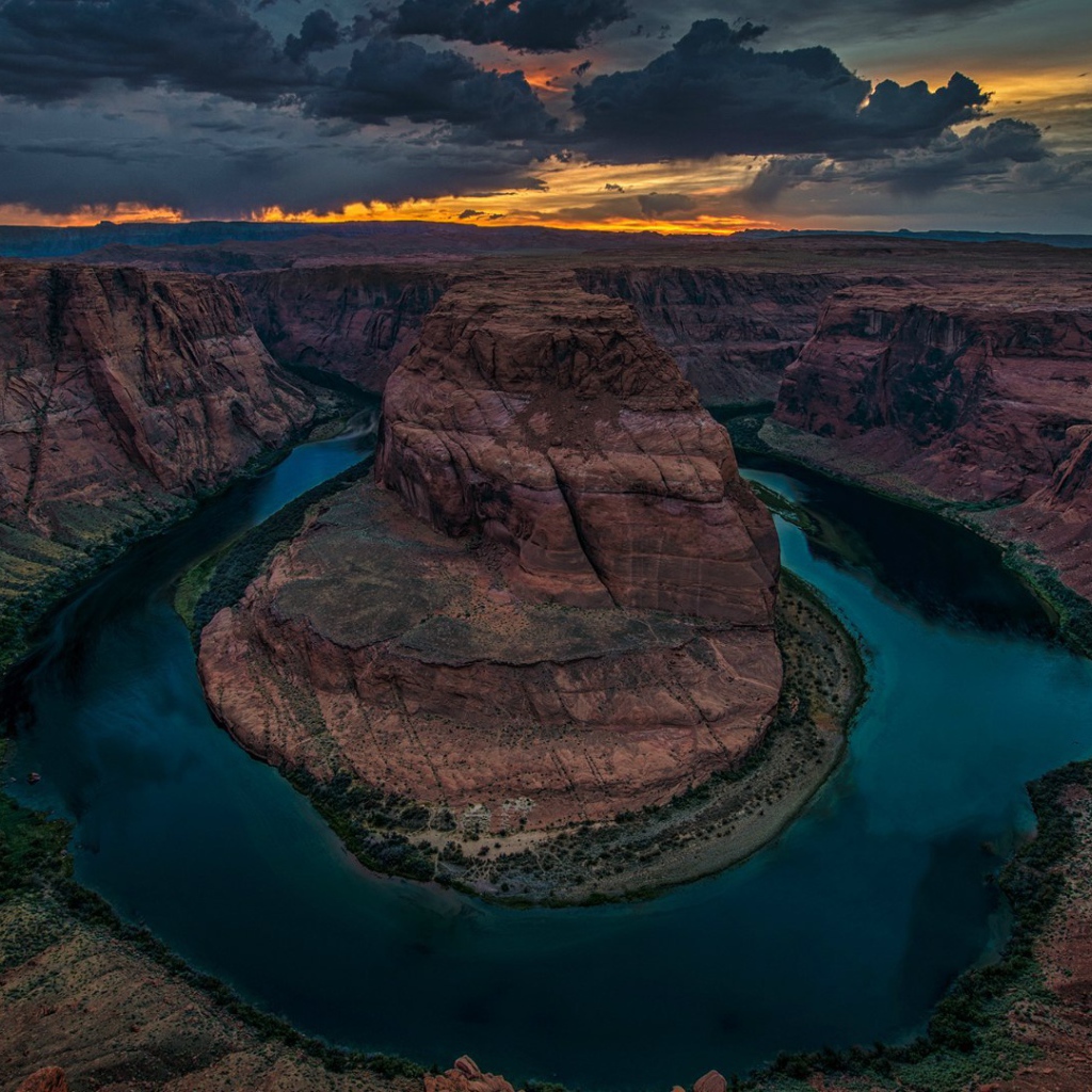 Каньон подкова в Колорадо, США