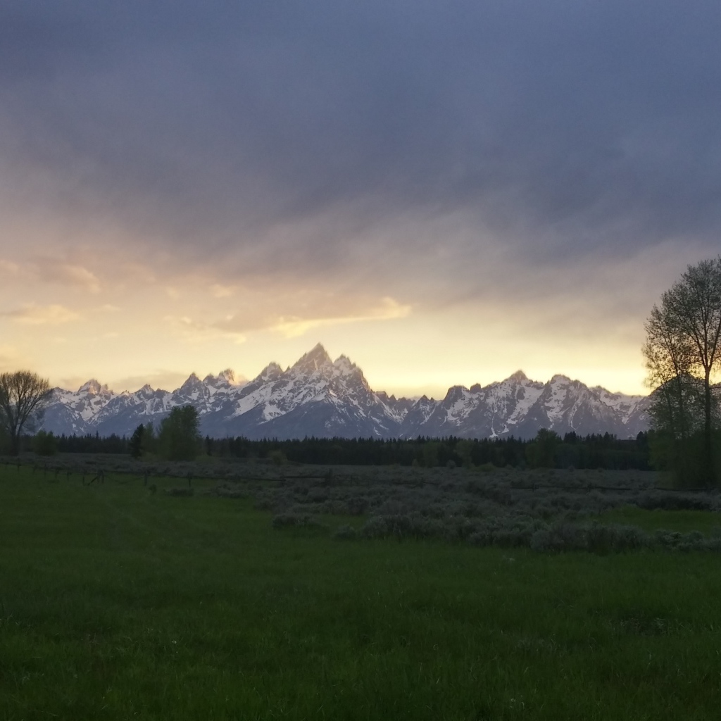 Горы в национальном парке Гранд Титон