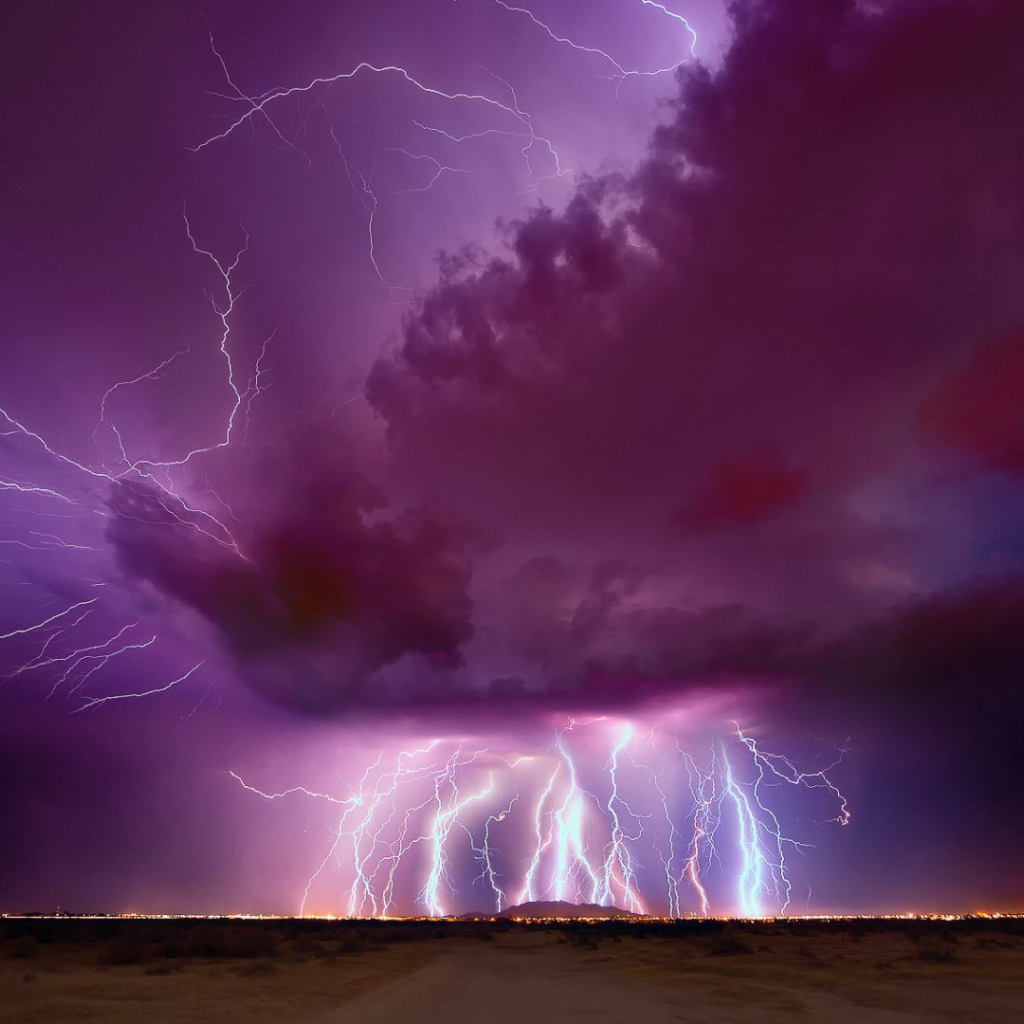 Гроза в Аризоне, США