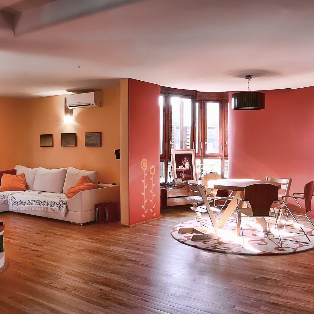 Квартира  в вишневом тоне