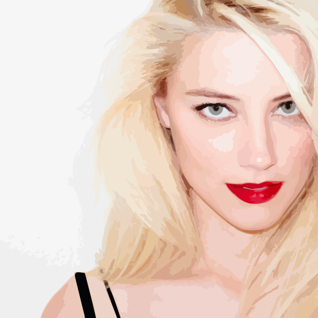 Красивая девушка Эмбер Хёрд