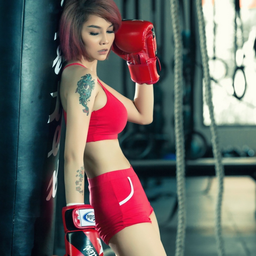 Японская девушка боксер