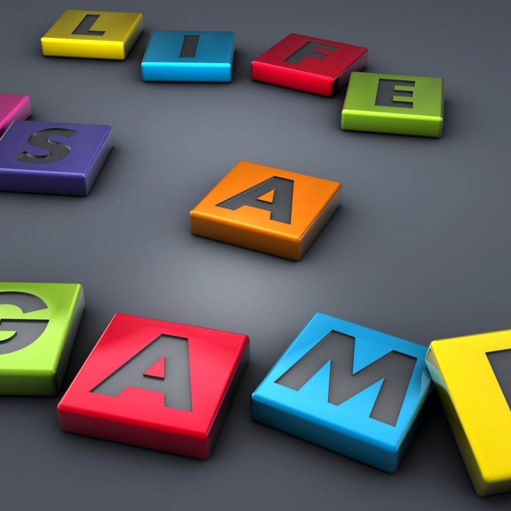 Жизнь, это игра, надпись