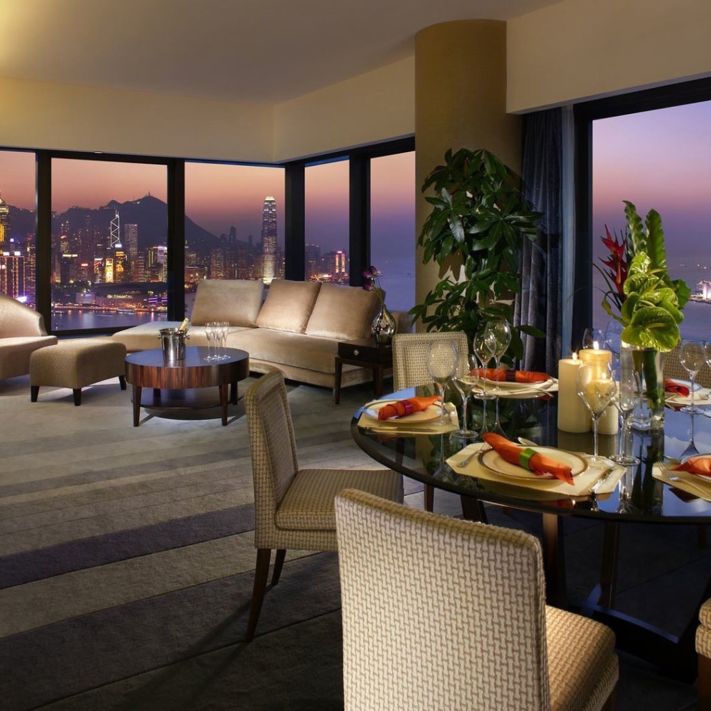 Гостиная с видом на Гонконг