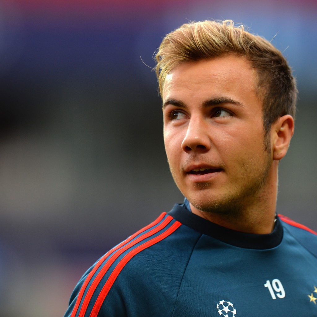 Марио Готце из футбольного клуба Бавария Мюнхен