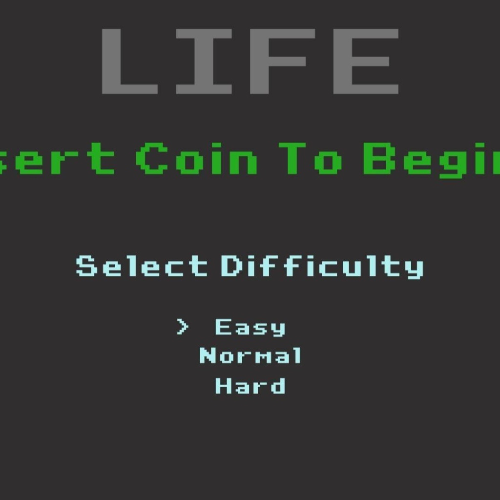 Выбор сложности прохождения жизни