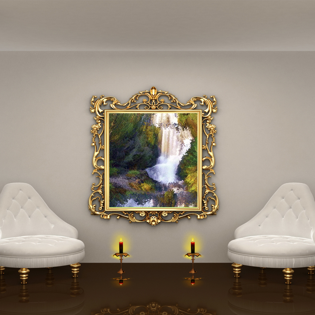 Две колонны и два кресла