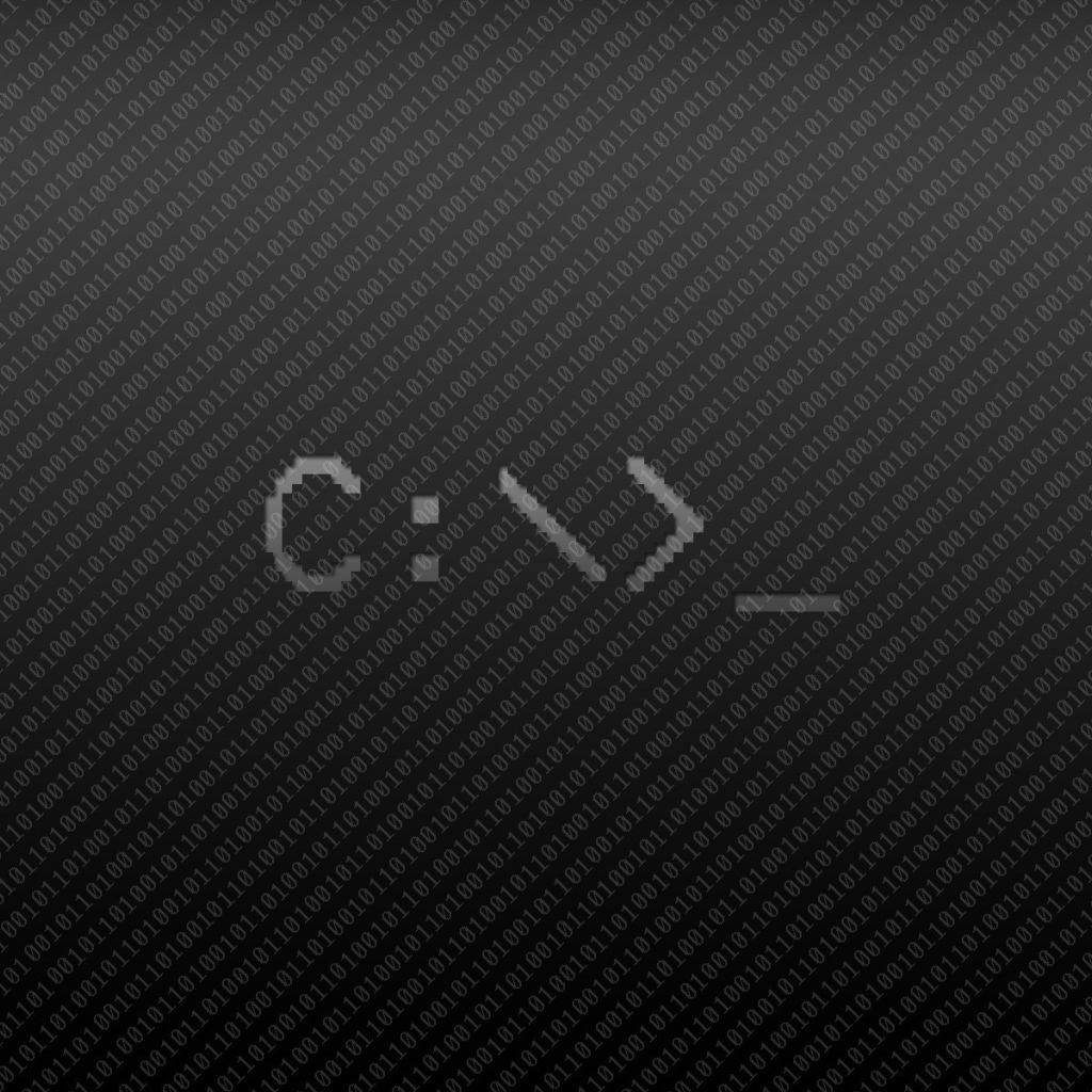 Бинарный код на черном фоне