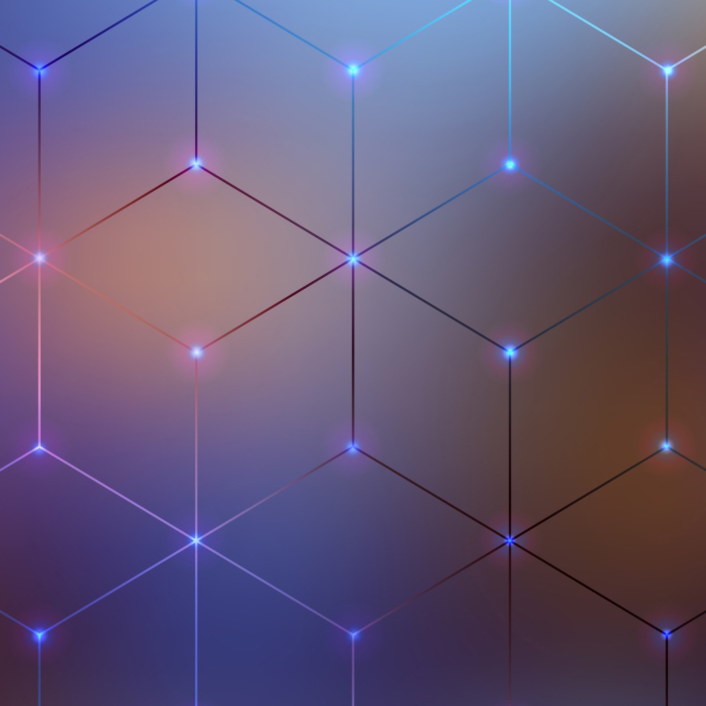 Абстрактный  рисунок из геометрических фигур 3 д графика 