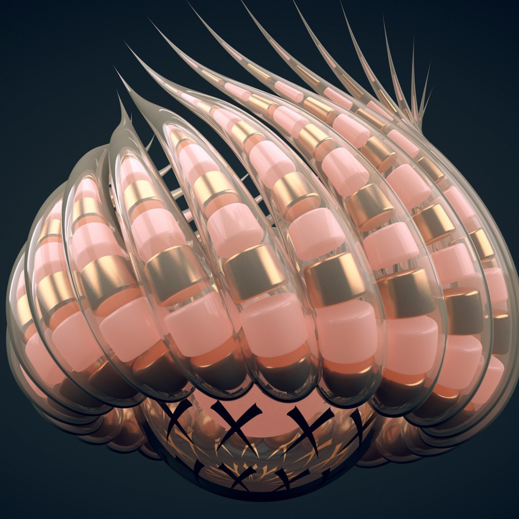 Абстрактные щупальца на сером фоне