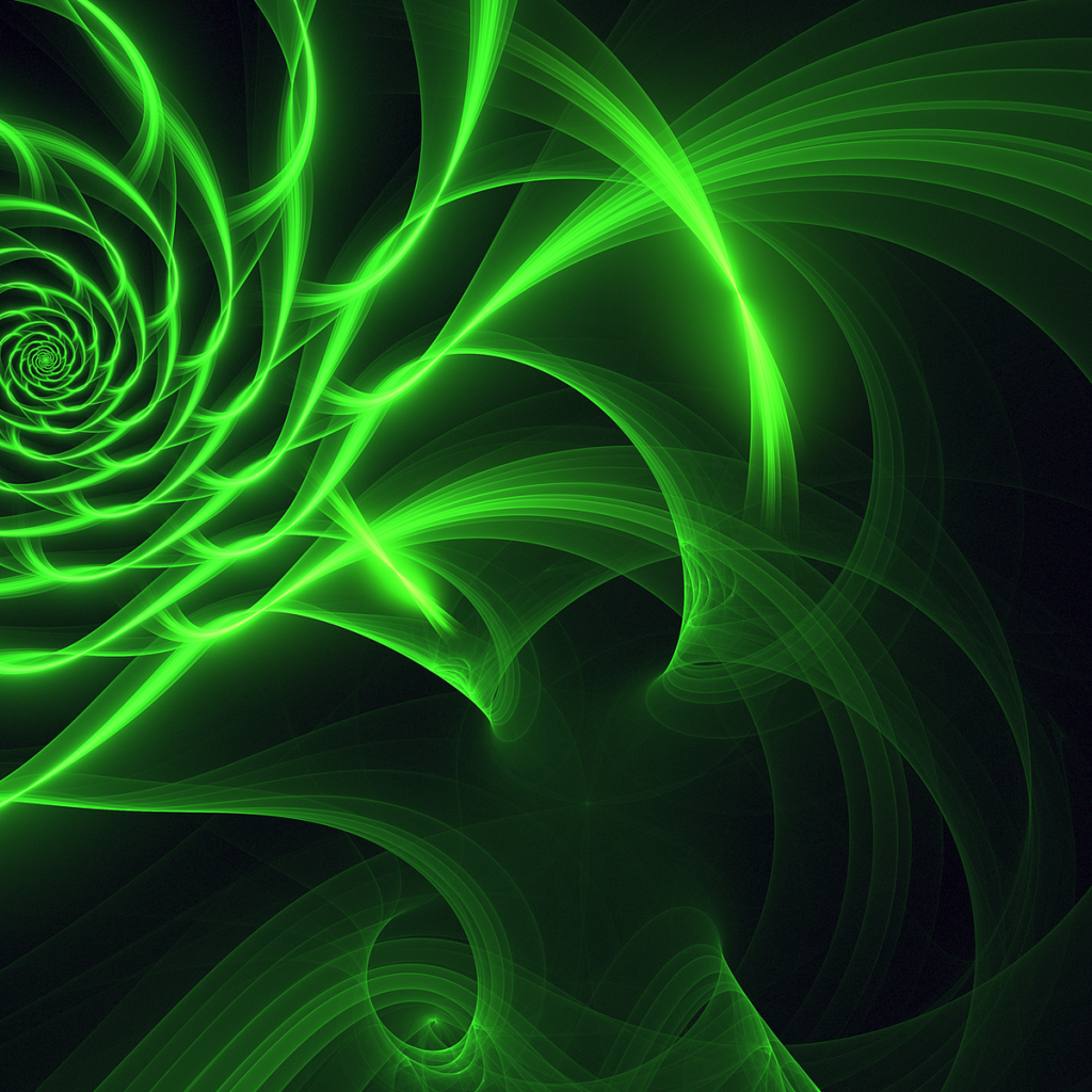 Зеленый красивый абстрактный рисунок 