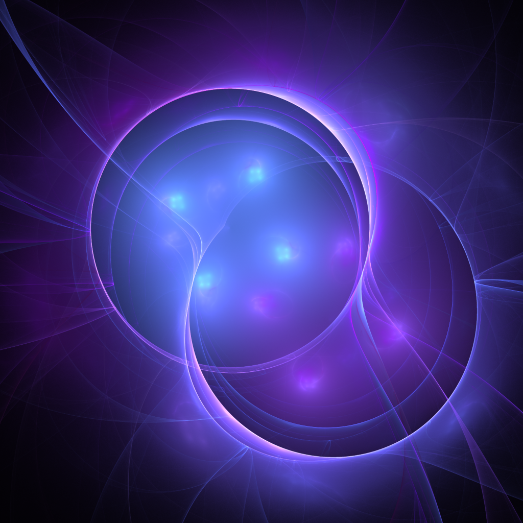 Сиреневые плазменные шары абстракция