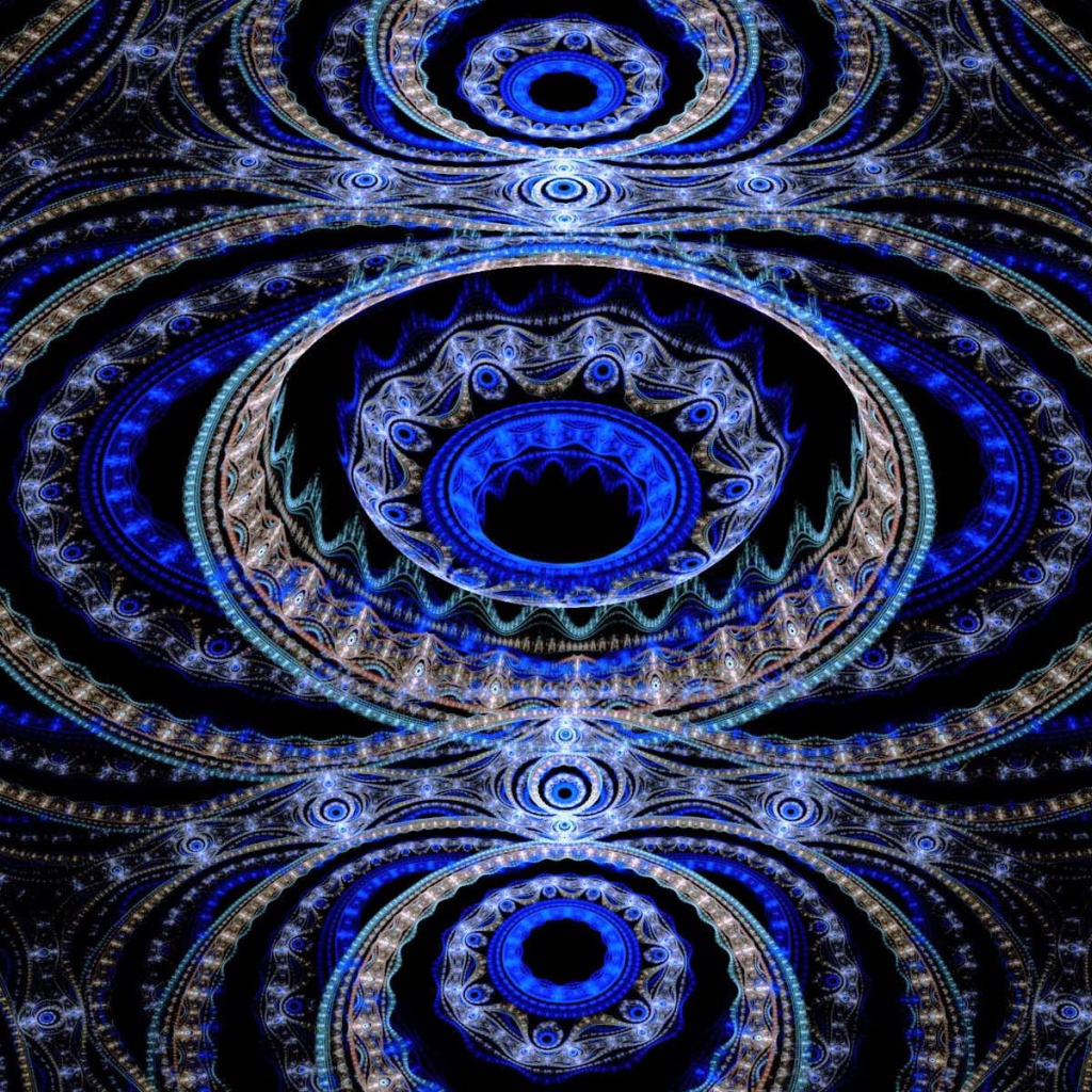 Разноцветный красивый фрактальный рисунок