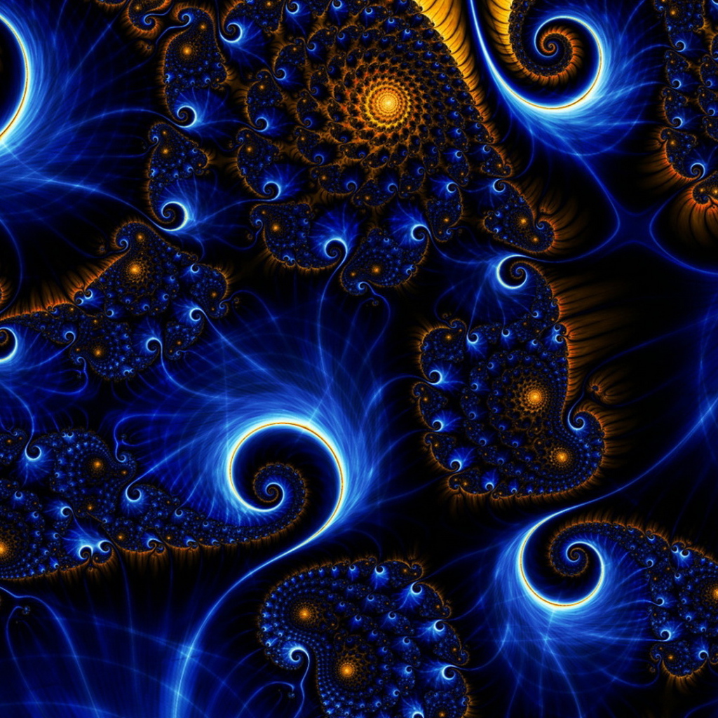 Разноцветные фантастические узоры 