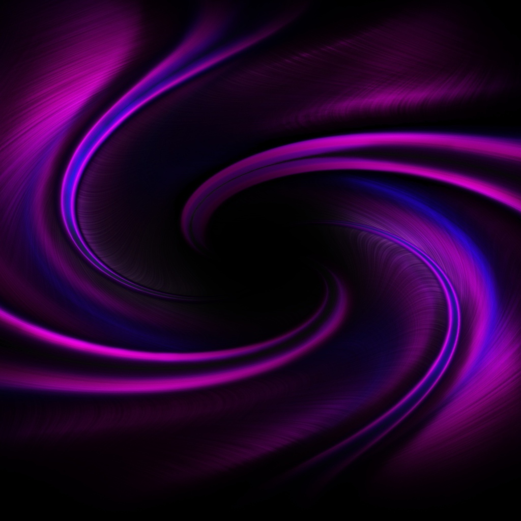 Фиолетовые и голубые абстрактные узоры на черном фоне