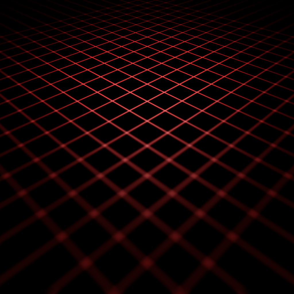 Красные линии на черном фоне 3д графика