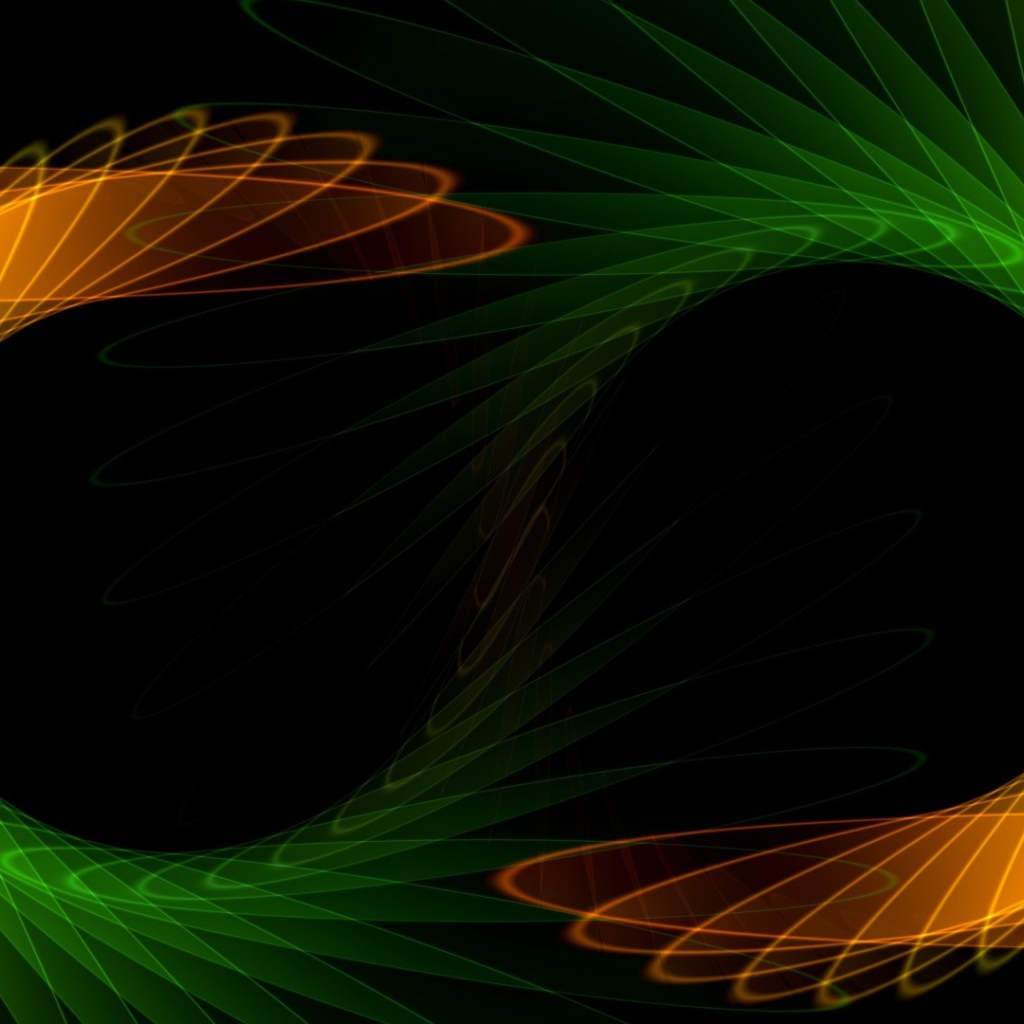 Символ бесконечности из разноцветных волн, абстракция 