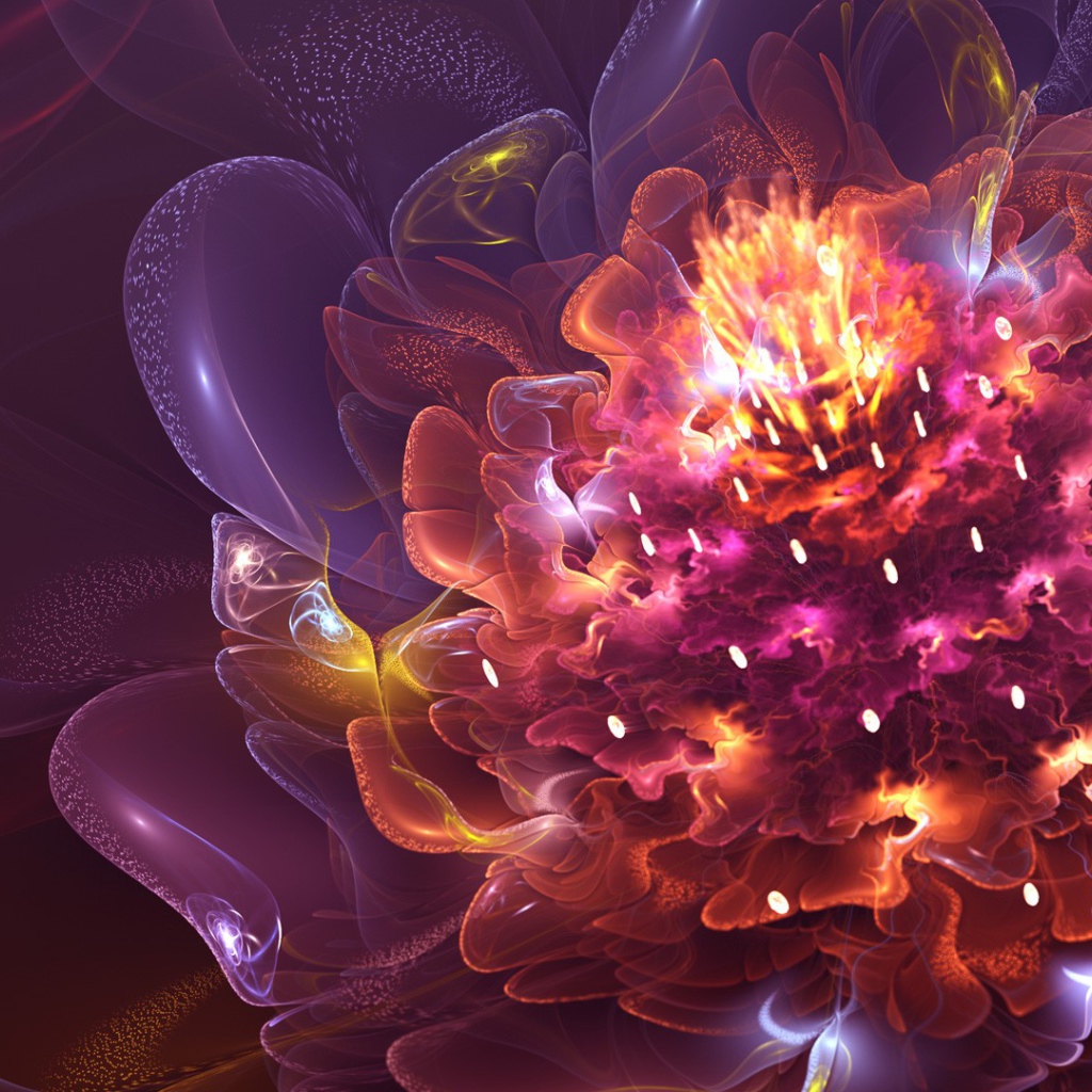 Необычный абстрактный цветок  