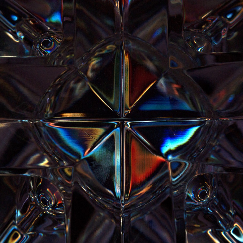 Необычный стеклянный узор  3д графика 