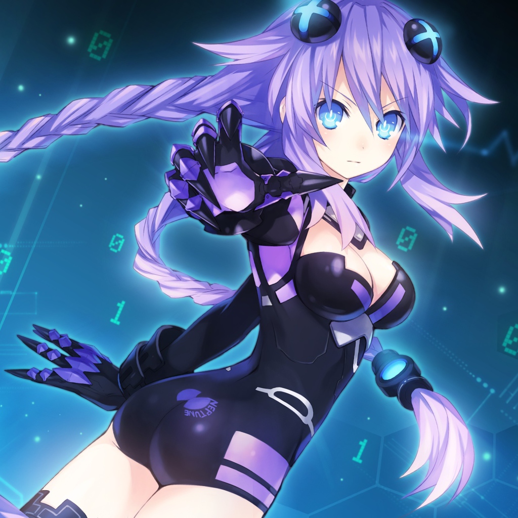 Девушка аниме Hyperdimension Neptunia 