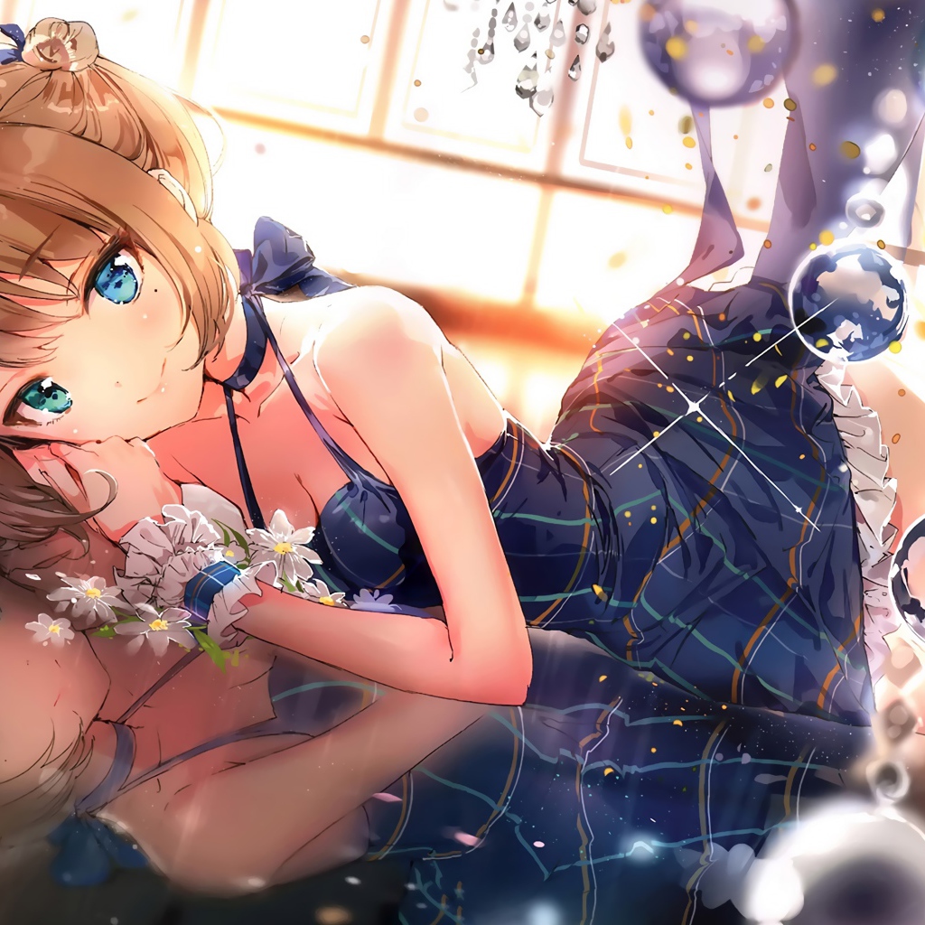 Голубоглазая девушка Каэдэ Такагаки аниме  