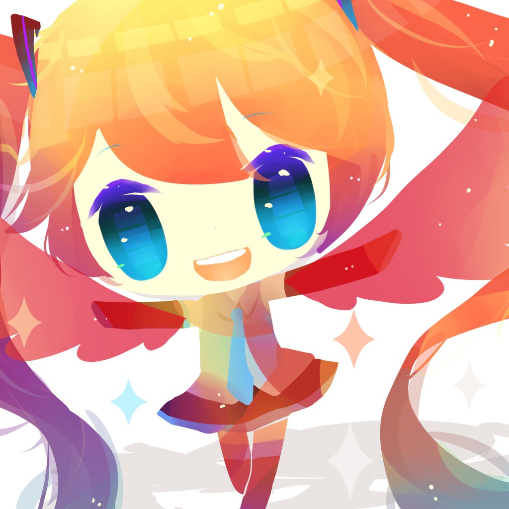 Девочка из аниме Вокалоид 