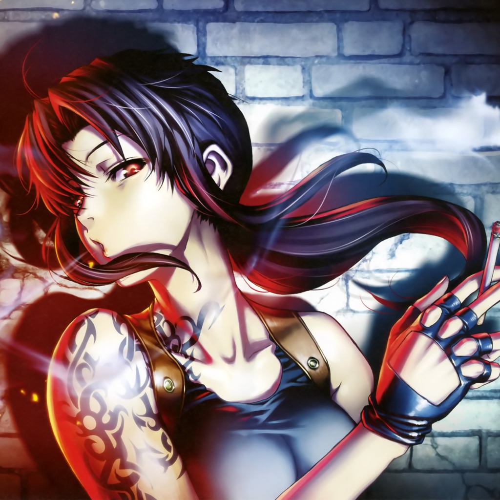 Девушка Реви аниме Чёрная лагуна 