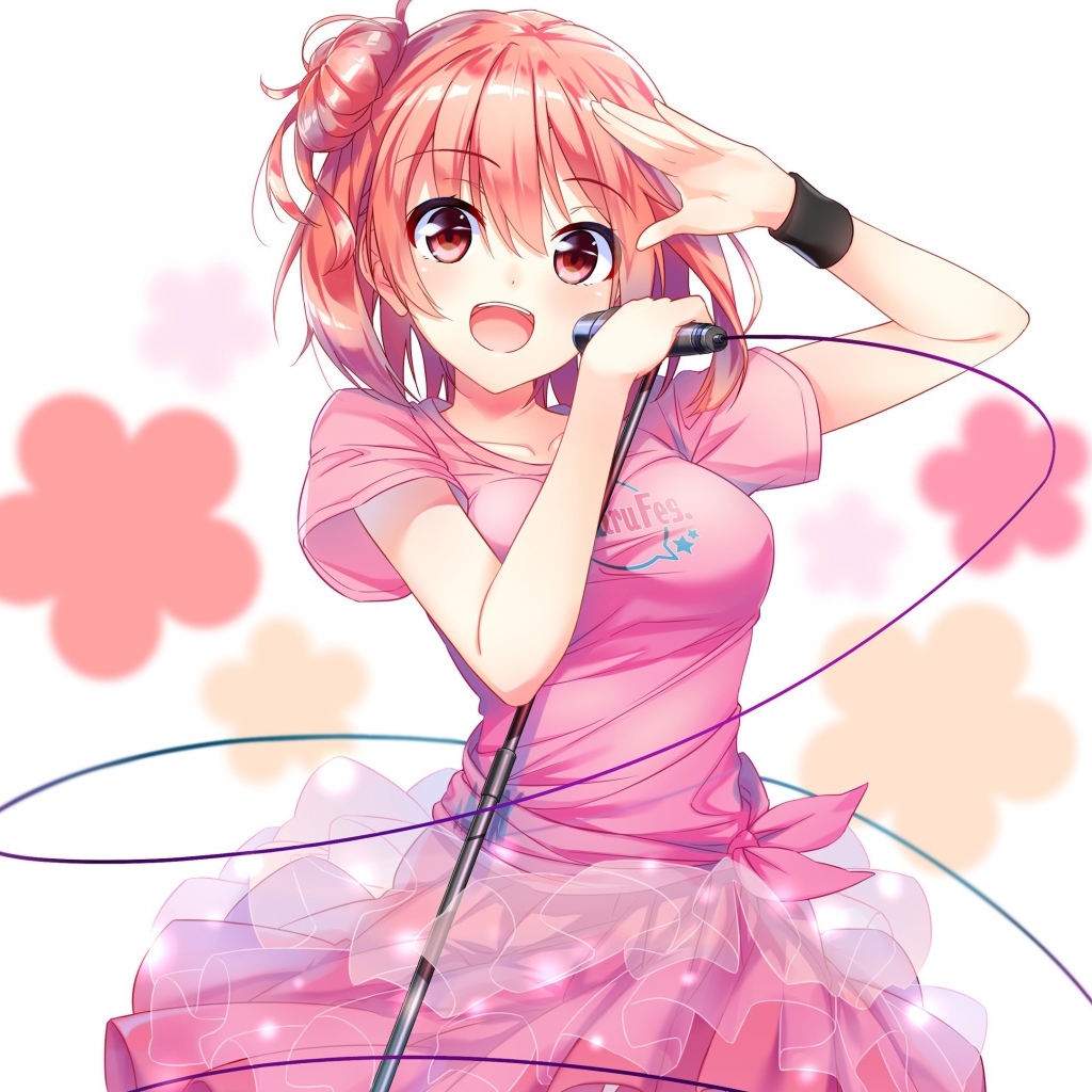 Поющая девушка Юи Юигахама аниме   