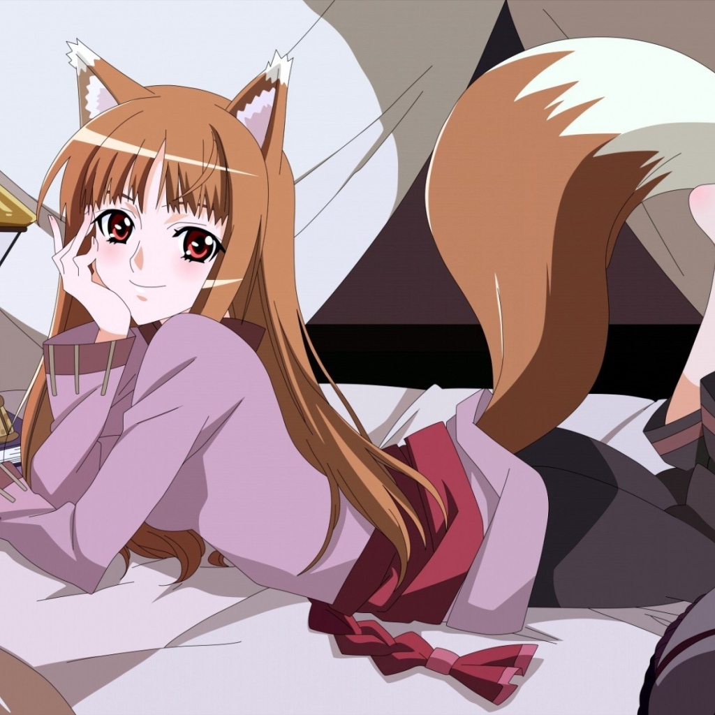 Девушка Холо аниме Волчица и пряности 