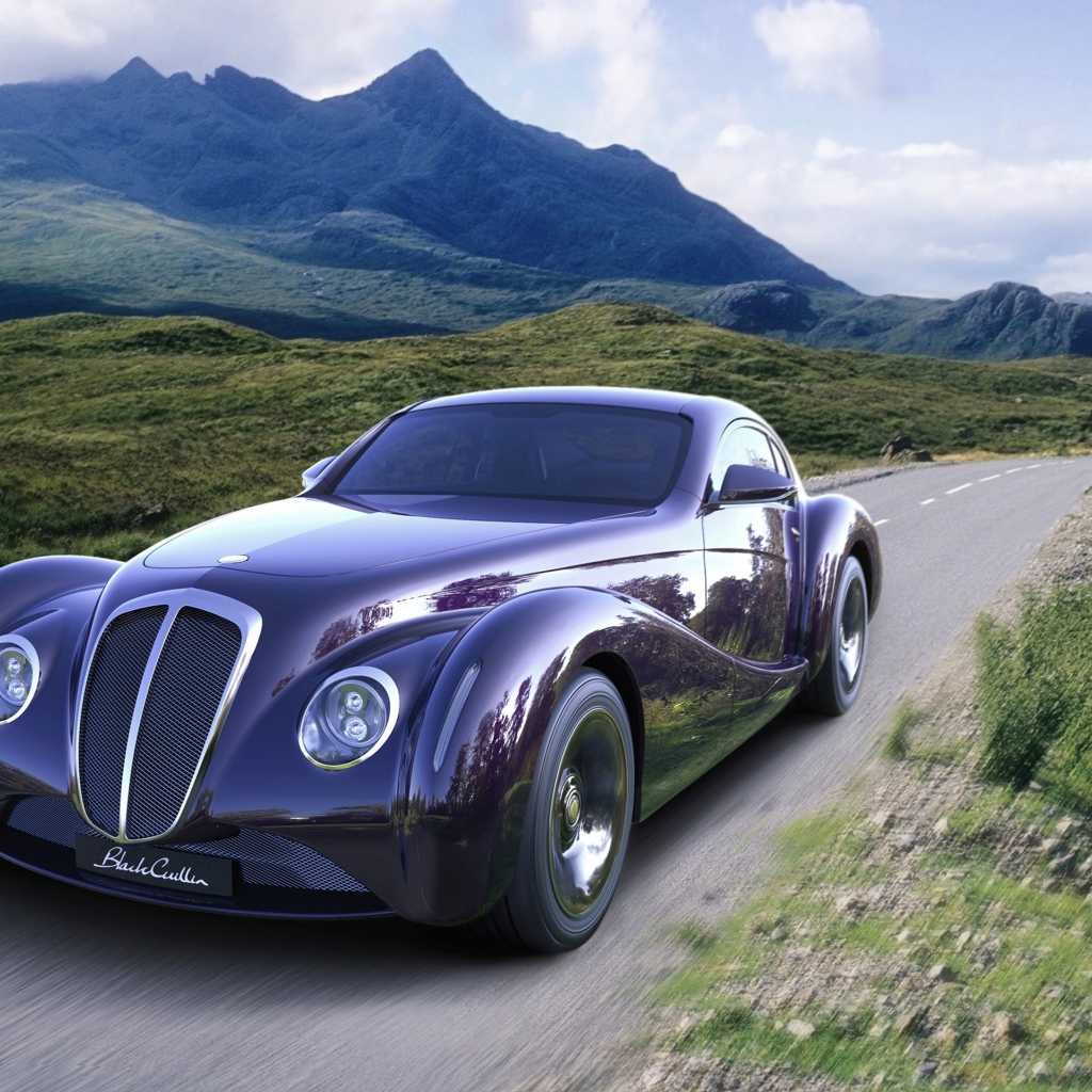 Ретрокар Eadon Green Black Cuillin на дороге, 2017 