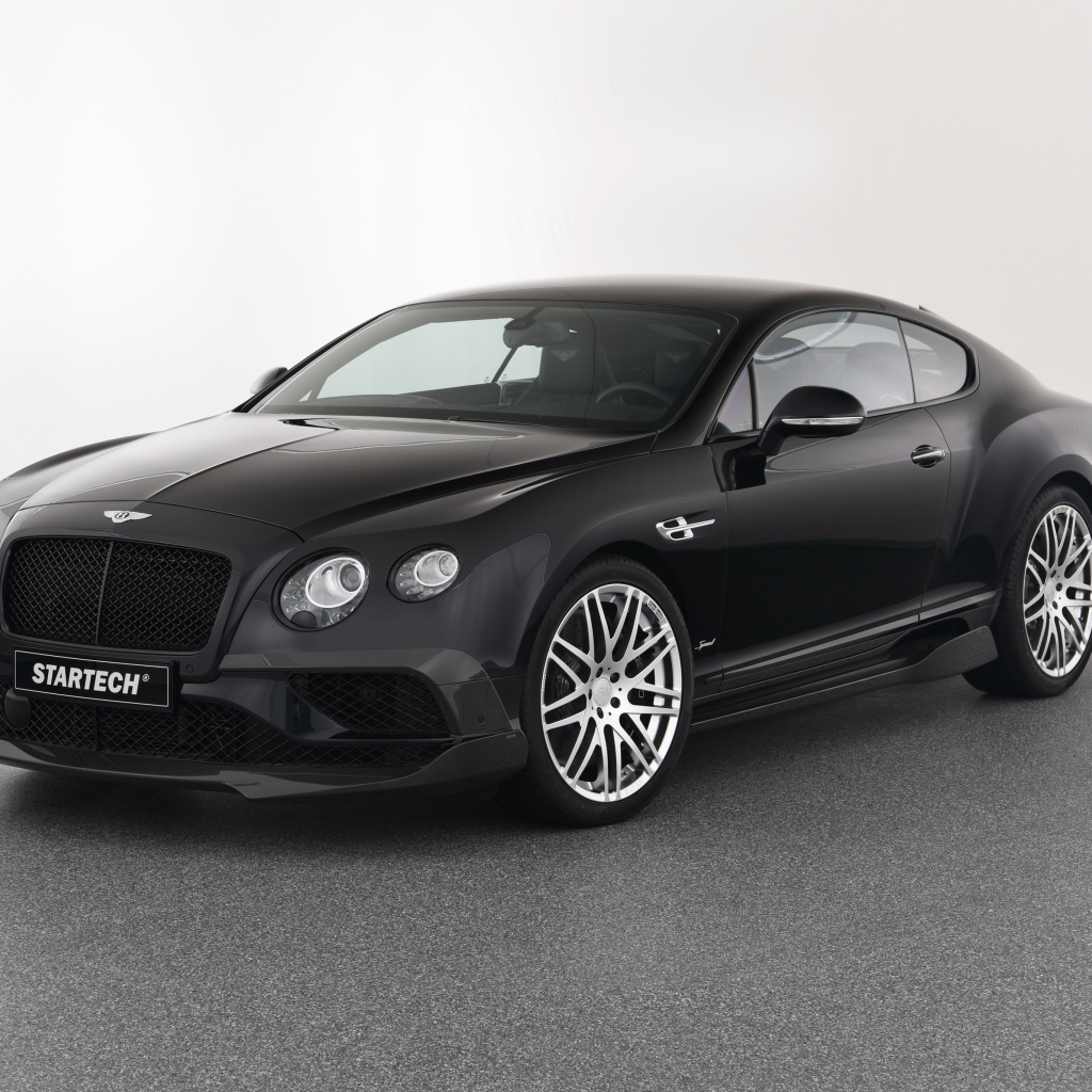Черный автомобиль Bentley Startech Continental GT Speed