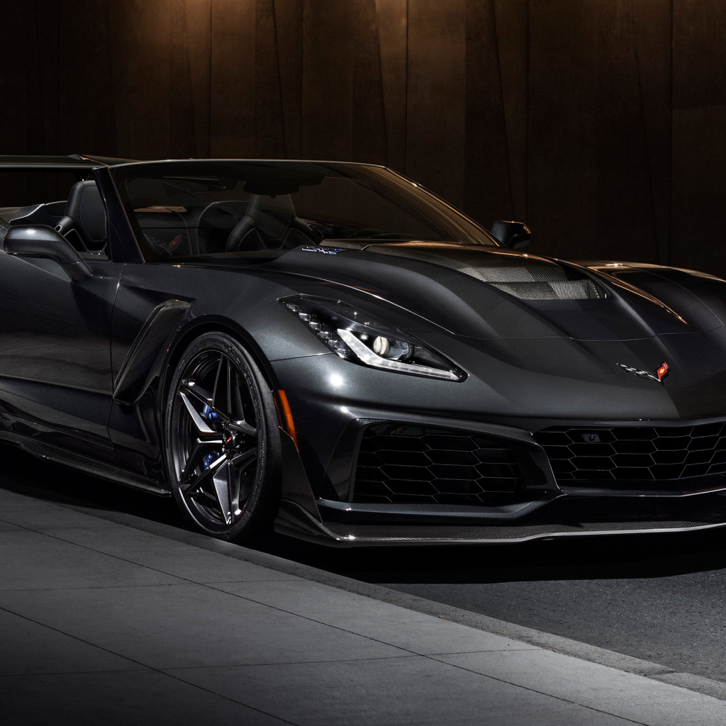 Быстрый новый автомобиль Chevrolet Corvette ZR1, 2019