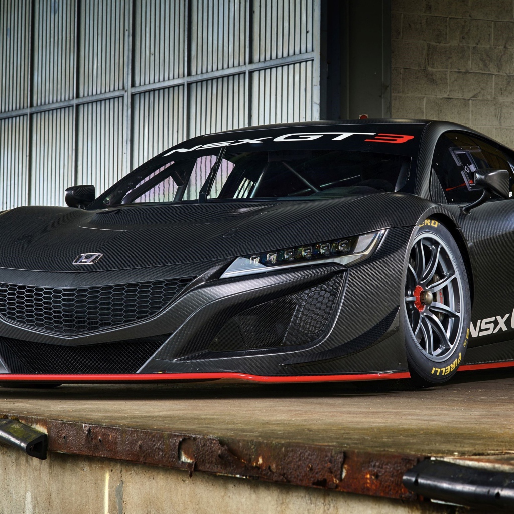 Стильный спортивный тюнингованный автомобиль Honda NSX GT3