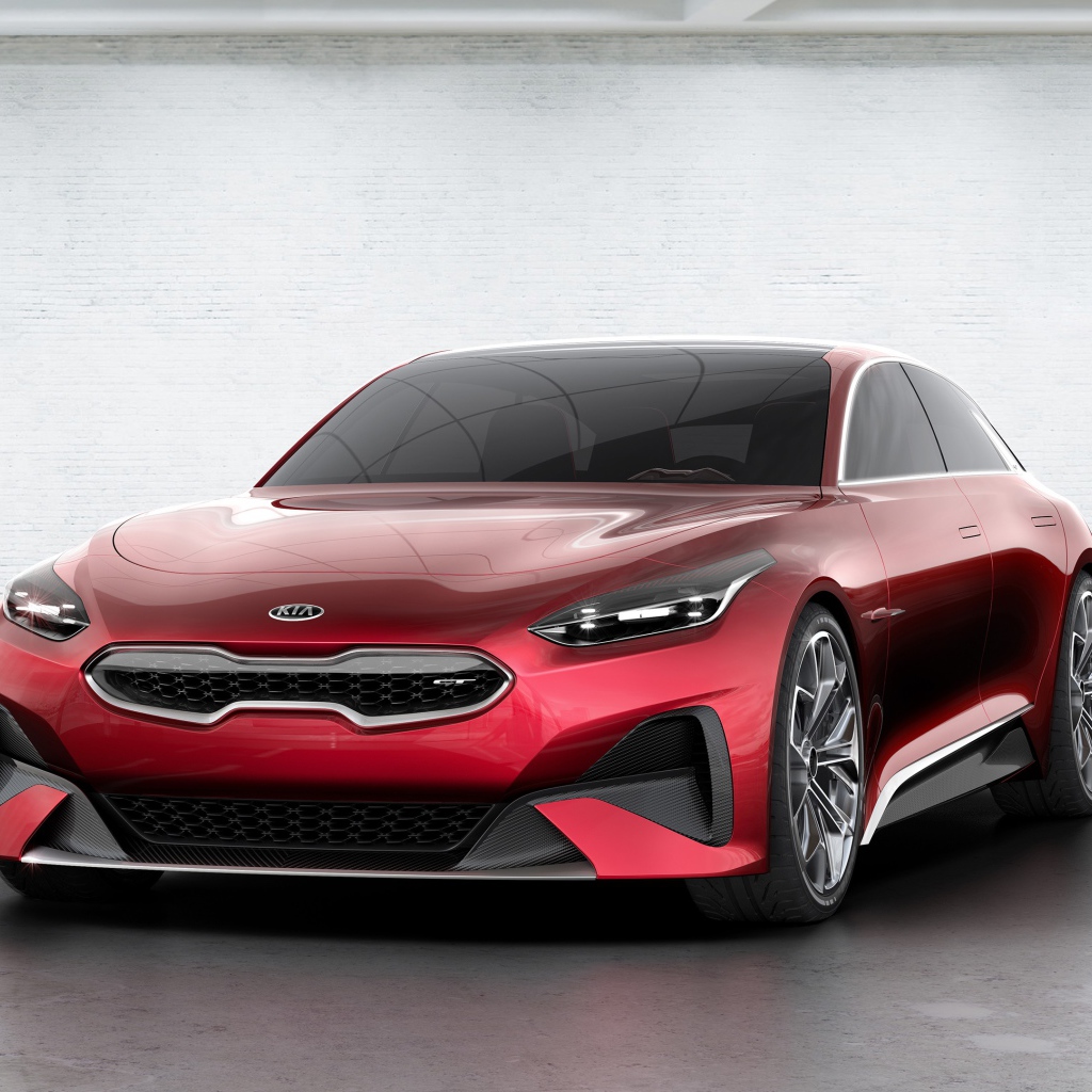 Красный спортивный автомобиль хэтчбек KIA Pro Ceed, 2017