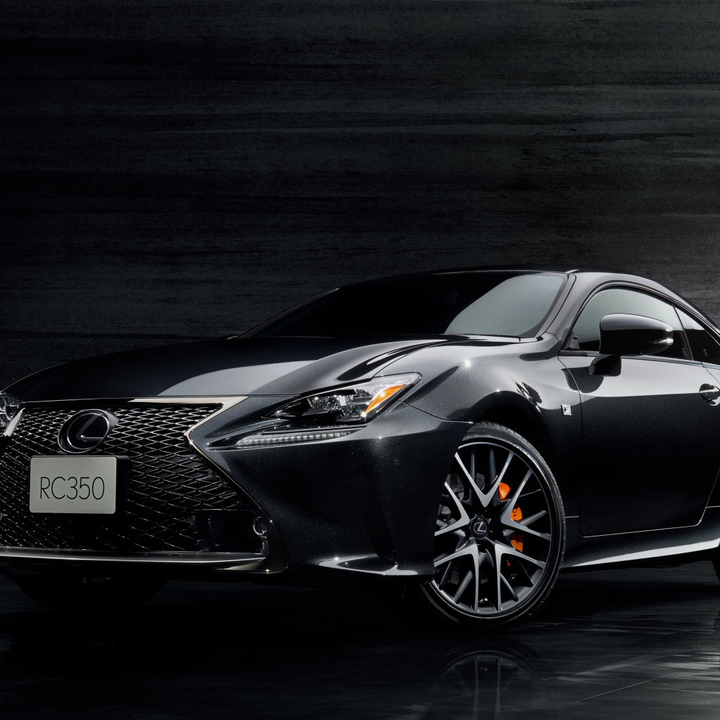 Представительный черный автомобиль Lexus RC 350 F SPORT Prime, 2017