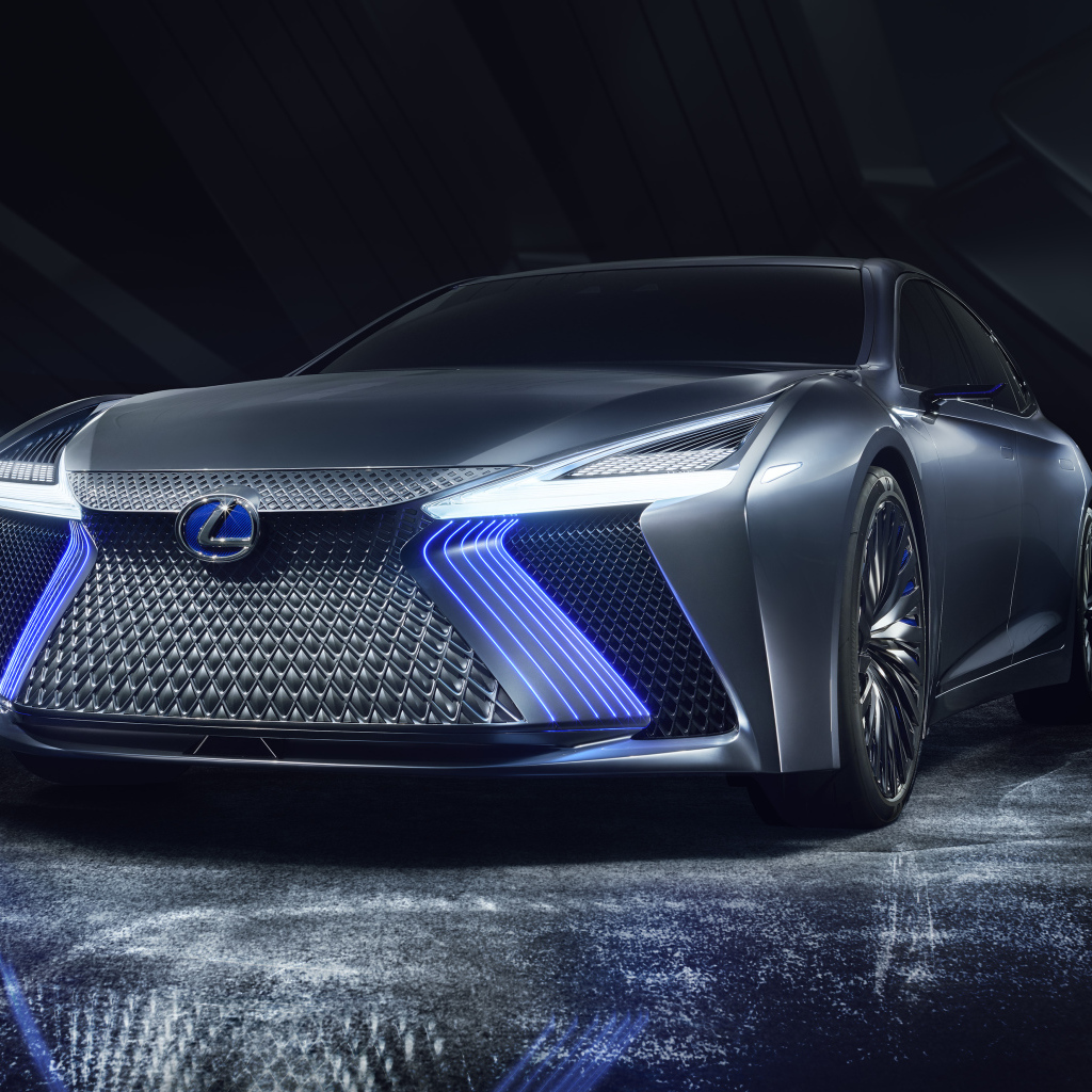 Автомобиль Lexus LS+ Concept, 2017 вид спереди