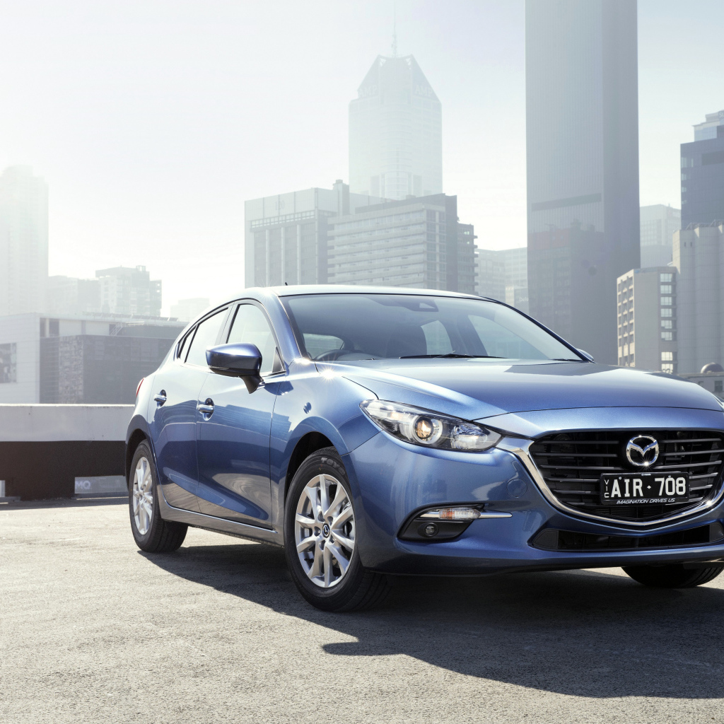 Автомобиль Mazda 3 Maxx, голубой металлик 